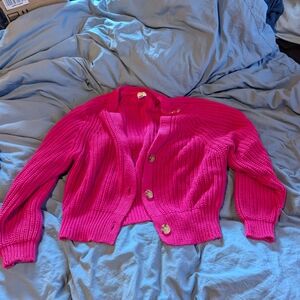 a new day Women's Vibrant Pink Cardigan